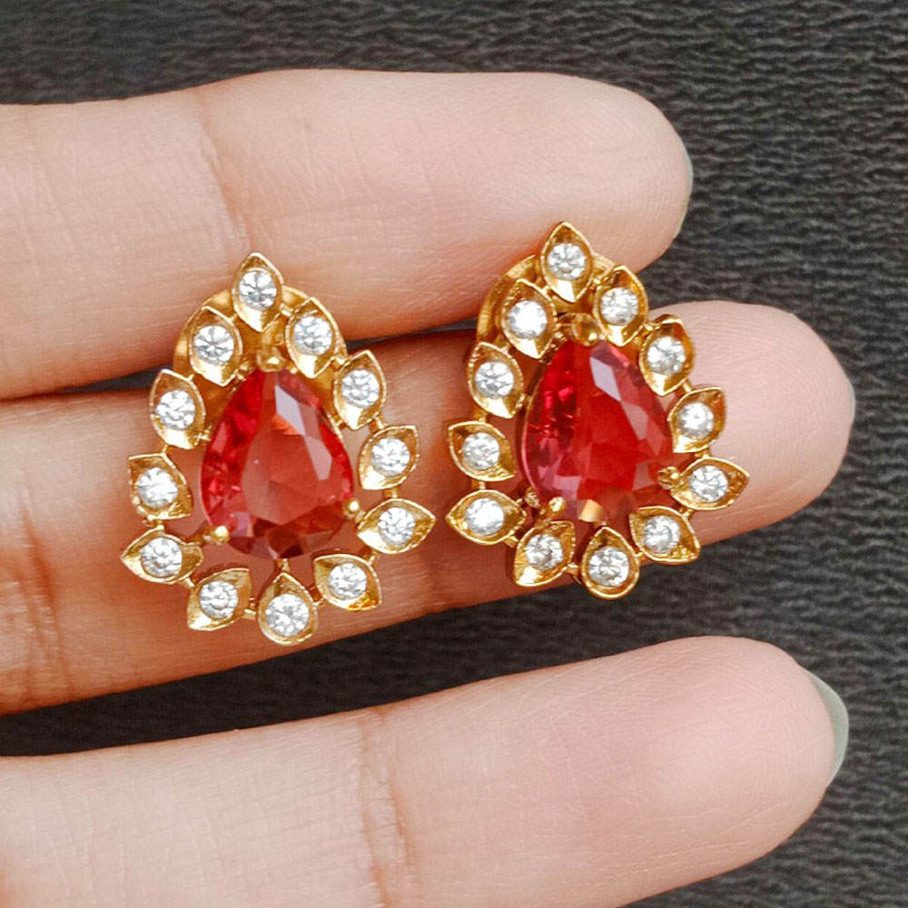 Handicraft Brass Metal Jewellery Crystal Pendant Set